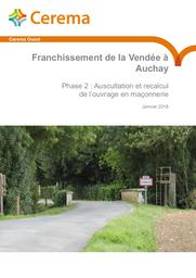 Franchissement de la Vendée à Auchay. Phase 2 : Recalcul de l’ouvrage en maçonnerie | POULIN, Benoît