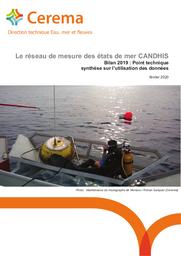 Le réseau de mesure des états de mer CANDHIS. Bilan 2019 : point technique synthèse sur l'utilisation des données | SANQUER, Ronan