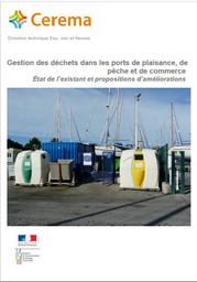 Gestion des déchets dans les ports de plaisance, de pêche et de commerce. Etat de l'existant et propositions d'améliorations | DROIT, Julie