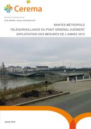 Télésurveillance du pont Général Audibert : Exploitation des mesures de l'année 2015 | BERENGER, Bruno
