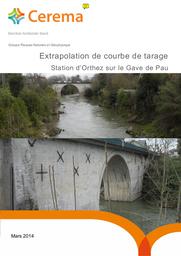 Extrapolation de courbe de tarage : Station d’Orthez sur le Gave de Pau | BERNARD, Alexis