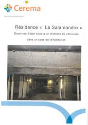 Résidence La Salamandre : Expertise béton suite à un incendie de véhicules dans un sous-sol d'habitation | BRICARD, Christophe
