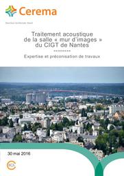 Traitement acoustique de la salle "mur d'images" du CIGT de Nantes : Expertise et préconisation de travaux | BOUTET, Loïc