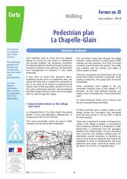Pedestrian plan La Chapelle-Glain : Walking. Factsheet n°1 = Chemin pédestre de la Chapelle-Glain. Marche à pied - Fiche n°1 | Cerema. Centre d'études et d'expertise sur les risques, l'environnement, la mobilité et l'aménagement (Administration). Auteur