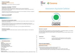 Association Aquitaine Carbone | REFFET, Frédérique. Auteur