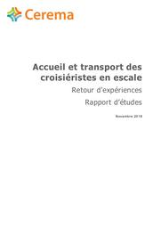 Accueil et transport des croisiéristes en escale - Retour d’expériences  | CLEMENT-WERNY, Cécile. Auteur