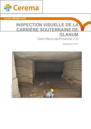 Inspection visuelle de la carrière souterraine de Glanum - Saint-Rémy-de-Provence (13) | BERENGER, Nathalie