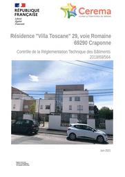 Résidence "Villa Toscane" - 69290 CRAPONNE, 29, voie Romaine 69290 CRAPONNE - Contrôle de la Réglementation Technique des Bâtiments 2019/69/564 | BOUYOUCEF, Mohamed