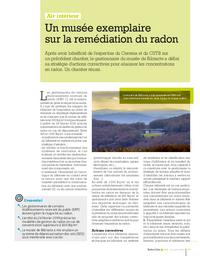 Un musée exemplaire sur la remédiation du radon | NAULEAU, Catherine