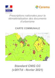 Standard CNIG Carte Communale - Prescriptions nationales pour la dématérialisation des documents d’urbanisme | GALLAIS, Arnauld