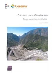 Carrière de la Courbaisse. Tierce expertise des études. Septembre 2020 | NAGEL, Benoît
