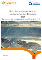 Suivi des aménagements du contournement de Beauvais RN31. Campagne de prospections amphibiens 2019 v3. | FOURNIER, Florian