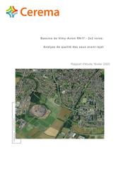 Bassins de Vimy-Avion RN17 - 2x2 voies : Analyse de qualité des eaux avant rejet | COTTENEST, Jérémy