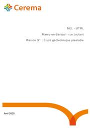 Marcq-en-Baroeul - Rue Joubert. Mission G1 : Etude géotechnique préalable | LEMAIRE, Amandine