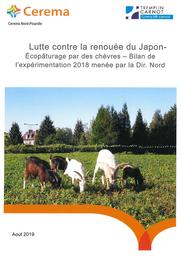Lutte contre la renouée du Japon. Ecopâturage par des chèvres - Bilan de l'expérimentation 2018 menée par la Dir.Nord | FOURNIER, Florian