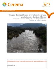 Calage de modèles de prévision des crues sur le bassin du Golo (Corse) - Analyse des données et calage d'un modèle global horaire | FROMENTAL, Anne-Marie