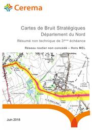 Cartes de Bruit Stratégiques des grandes infrastructures de transports terrestres. Réseau routier non concédé du Nord - hors MEL | POT, Geoffrey