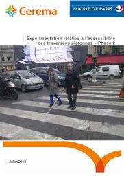Expérimentations relatives à l'accessibilité des traversées piétonnes - Phase 2 | DEBES, Céline