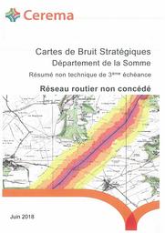 Cartes de bruit stratégiques des grandes infrastructures de transports terrestres. Réseau routier non concédé de la Somme. | POT, Geoffrey