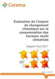 Evaluation de l'impact du changement climatique sur la consommation des bureaux neufs climatisés. Rapport final 2017. | FURST, Nathalie