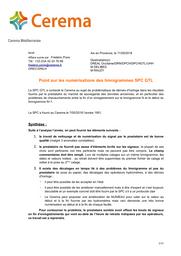 Point sur les numérisations des limnigrammes SPC GTL. | PONS, Frédéric