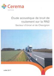 Etude acoustique de bruit de roulement sur la RN2. Secteur d'Urcel et de Chavignon. (Affaire C16NB0087) | DUNEZ, Philippe