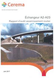 Echangeur A2-A23. Rapport d'audit assainissement routier | SERVIER, Alexandre
