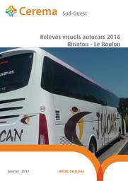 Relevés visuels autocars 2016 Biriatou- Le Boulou. | BEDAT, Gilles