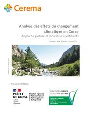 Rapport sur l'Analyse des effets du changement climatique en Corse | PILATUS, Florine