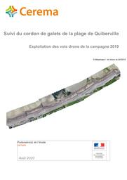 Rapport sur le suivi du cordon de galets de la plage de Quiberville - exploitation des vols drone campagne 2019 | AUBIN, Laëtitia