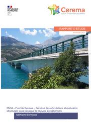 RN94 - Pont de Savines - Recalcul des articulations et évaluation structurale sous passage de convois exceptionnels | ROUX, Catherine