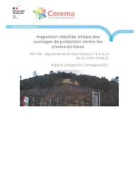 Inspection détaillée initiale des ouvrages de protection contre les chutes de blocs RN 106 - départements du Gard (zones 2, 3 et 6) et de la Lozère (zone 2) | WEBER, Guillaume