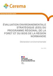 Evaluation environnementale stratégique (EES) du programme régional de la forêt et du bois de la Région Normandie - Déclaration environnementale | CHEVAUX, François