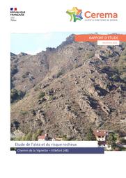 Etude de l'aléa et du risque rocheux Chemin de la Vignette - Villefort (48) | ZAHARIAS, Lisa