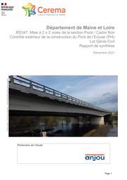 Contrôle extérieur de la construction de l’ouvrage d’art « Pont de l’Écluse - PI4 » Rapport de synthèse du lot Génie Civil | BRICARD, Christophe