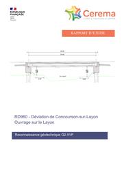 RD 960 – Déviation de Concourson-sur-Layon – Ouvrage sur le Layon – Reconnaissance géotechnique G2 AVP | LEMASSON, Vincent