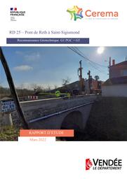 RD 25 – Pont de Reth à Saint-Sigismond – Reconnaissance Géotechnique G1 PGC + G5 | AUGEARD, Clément