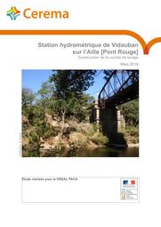 Station hydrométrique de Vidauban sur l’Aille [Pont Rouge] Construction de la courbe de tarage | ALQUIER, Mathieu