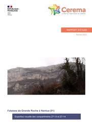 Expertise visuelle des compartiments Z7-13 et Z7-14 des falaises de Grande Roche à Nantua (01) | DUBOIS, Laurent