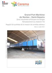 Rapport de synthèse "Remplacement du chaland n° 43 - Fabrication d'un ponton" | CLÉMENT, Jean-François