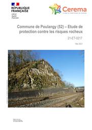 Commune de Poulangy (52) – Etude de protection contre les risques rocheux | MLYNARSKI, Mathieu