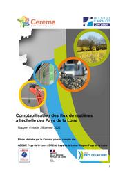 Rapport sur la comptabilisation des flux de matières à l'échelle des pays de la Loire | GUNTZ, Cassandre
