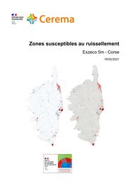 Zones susceptibles au ruissellement - Exzeco 5m - Corse | PONS, Frédéric