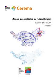 Zones susceptibles au ruissellement - Exzeco 5m - TARN | PONS, Frédéric