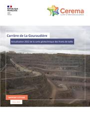 Carrière de la Gouraudière – Actualisation 2022 de la carte géotechnique des fronts de taille | ROLAND, Julie