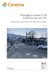 Passage à niveau n° 18 à Viviers-du-Lac (73) : Diagnostic approfondi de sécurité routière | DEBES, Céline