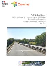 PH2 - Déviation de Couhé - RN 10 - PR89+440 - Pont du Bois de Valence - Inspection Détaillée Périodique | BOUCHET, Willy