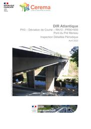 PH3 - Déviation de Couhé - RN 10 - PR90+655 - Pont du Pré Mereau - Inspection Détaillée Périodique | BOUCHET, Willy