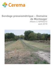 Sondage pressiométrique sur le domaine de Montauger : Réalisation d'un sondage pressiométrique | BONJOUR, Thomas