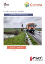 RD 938T – Pont du petit Thairé à Vix – Reconnaissance géotechnique G2 AVP | AUGEARD, Clément